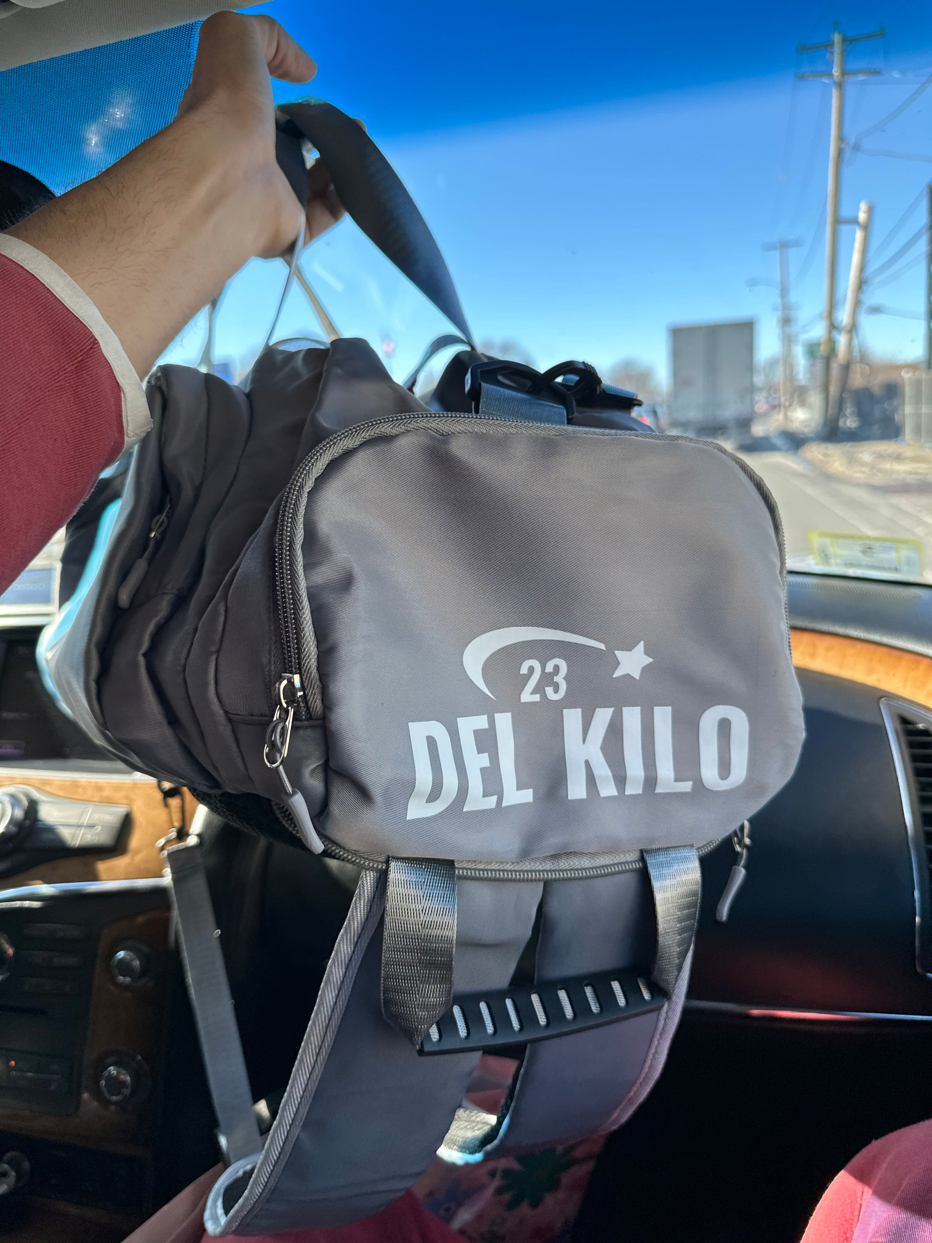 DEL KILO 23Travel Bag Dry and Wet Separation Shoe Bin Folding Sports  Backpack
